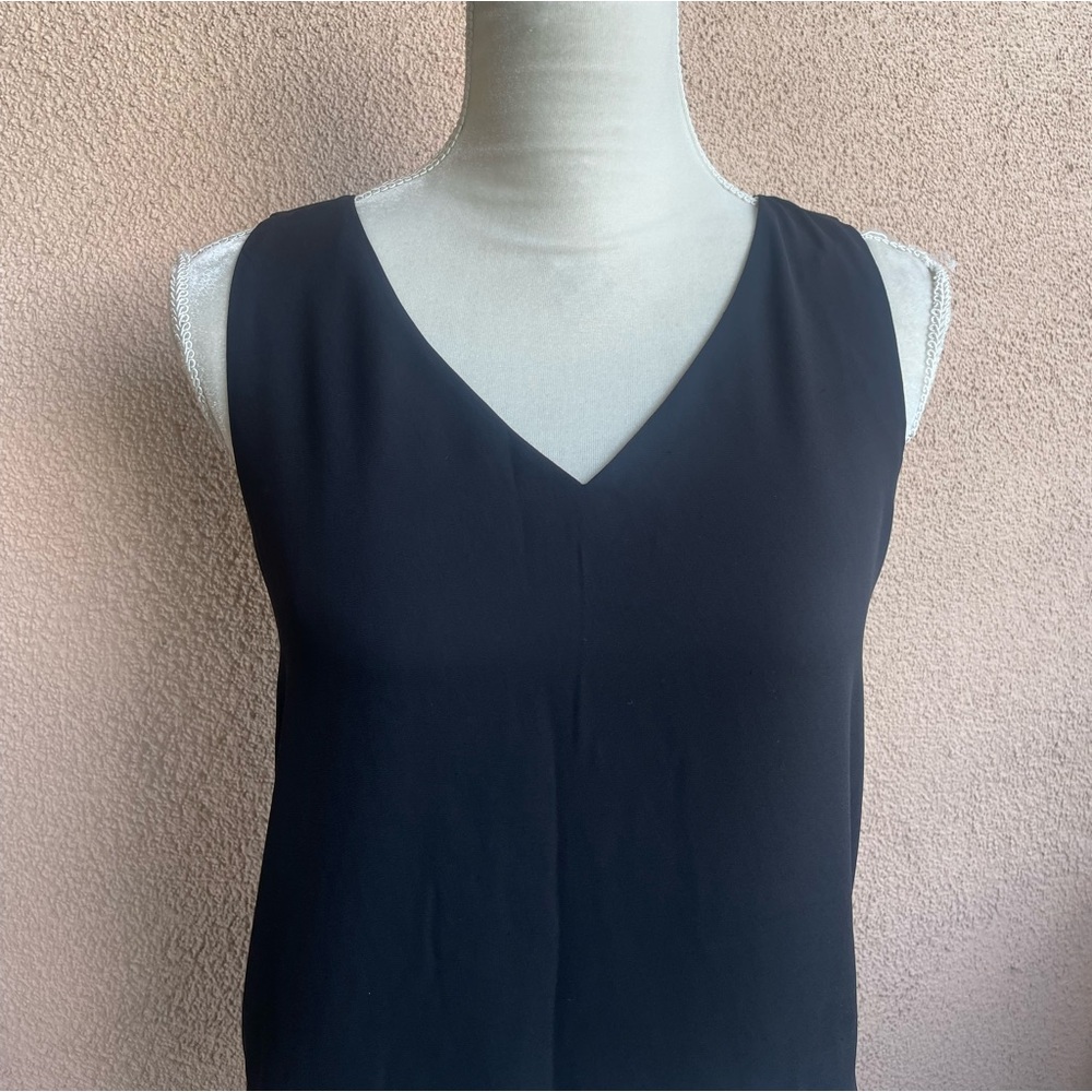 Black Babaton V-Cut Elevated Basic Office Blouse - image 2